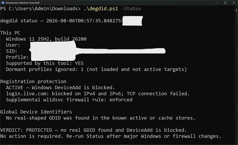 Running the deGDID script