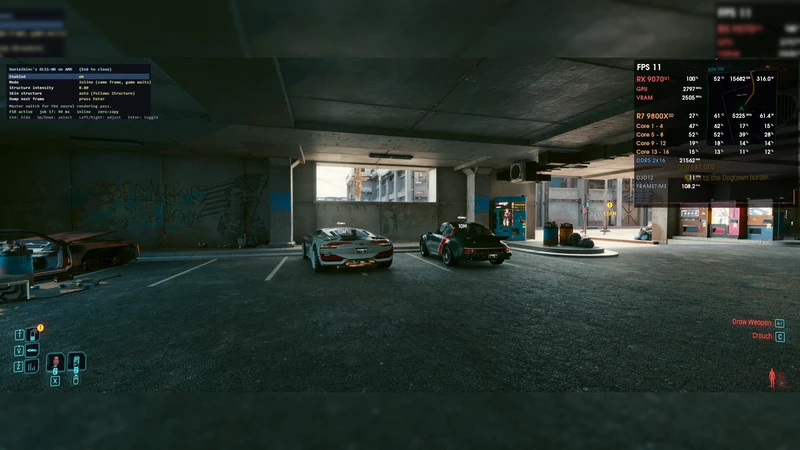 اجرای Cyberpunk 2077 با DLSS 5 روی AMD RX 9070 XT